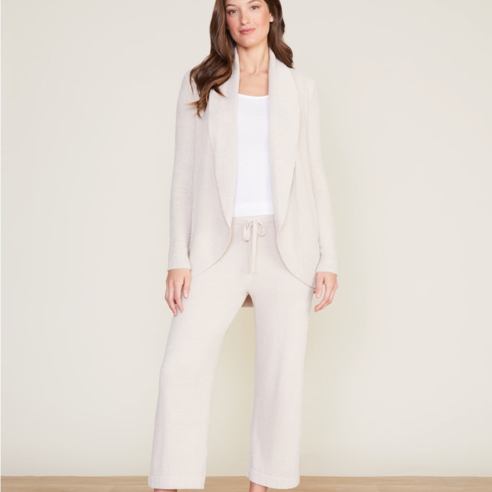 Barefoot Dreams Cozy Wide Leg Lounge Pants in Soft Cream